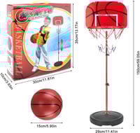 حلقة كرة السلة للأطفال – قائمة قابلة للتعديل للعب...