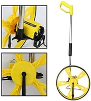 عجلة قياس متر مسافة رقمية قابلة للطي أصفر