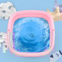 حوض غسيل ملابس قابل للطي حل عملي و موفر للمساحة لل...