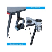 مكتب جيمنج على شكل حرف L بمقاسات واسعة و حامل شاشة...