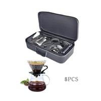 طقم تقطير القهوة V60 طقم تنقيط مكون من 8 قطع طقم ق...