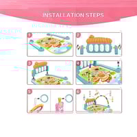 مفرش ألعاب تفاعلي للأطفال مع بيانو ضوئي و ألعاب مع...