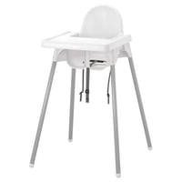 كرسي أطفال قابل للتعديل مع صينية طعام وحزام أمان ل...