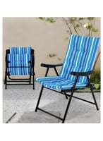 كرسي رحلات مبطّن قابل للطي – تصميم مخطط مريح وخفيف