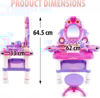 طاولة مكياج العاب للاطفال مع ادراج تخزين و اكسسوار...