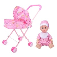 عربة أطفال مع دمية – لعبة محاكاة واقعية لتنمية خيا...