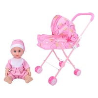 عربة أطفال مع دمية – لعبة محاكاة واقعية لتنمية خيا...