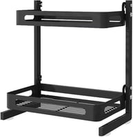 رف منظم للتوابل مكون من مستويين يوضع أعلى الطاولة...