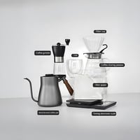 طقم تقطير القهوة V60 طقم تنقيط مكون من 8 قطع طقم ق...