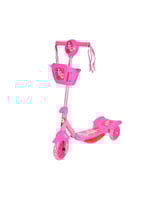 سكوتر أطفال ثلاثي العجلات بتصميم زهري مع سلة أمامي...