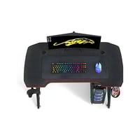 مكتب كمبيوتر بشكل حرف Z، مكتب للدراسة بنمط عصري ،...