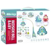 دوّارة سرير موسيقية للأطفال مع دمى متحركة – دوران...