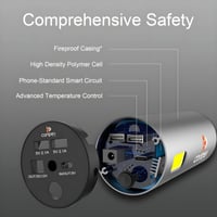 باور بنك عالي السعة مع اضاءة طوارئ و شحن سريع
