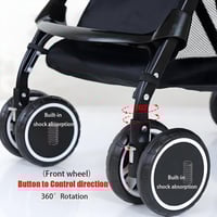 عربة أطفال خفيفة قابلة للطي مع طاولة طعام و مظلة ح...