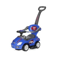 عربة أطفال 3 في 1 مع مقبض دفع و عجلة قيادة موسيقية...