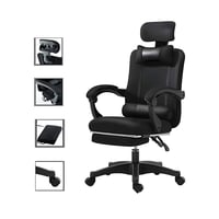 كرسي مكتبي قابل للتعديل مزود بمسند و زراع و وسادة...