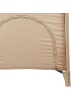 سرير و محبس لعب للاطفال بجوانب شبكبة (لون بيج)