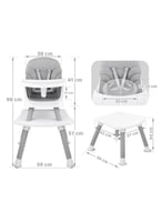 كرسي طعام اطفال متعدد الاستخدامات قابل للتعديل و ا...