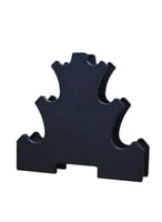 حامل الدمبل 3 طبقات إطار تخزين ملحقات حامل القرفصا...