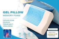 وسادة جل ميموري فوم طبية لدعم الرقبة و نوم مريح