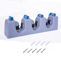 حامل ممسحة و مكانس جداري متعدد الاستخدام لتنظيم عم...