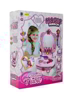 طقم تجميل بناتي متكامل مع مرآة مضيئة – حقيبة تجميل...