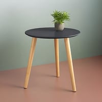 منضدة قهوة ميني مستديرة أسود /بني 40X40X68سم