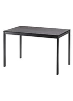 طاولة طعام خشبية بتصميم حديث مستطيلة الشكل بأرجل م...