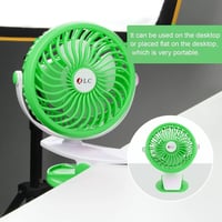 مروحة محمولة صغيرة قابلة للشحن بمشبك قوي للاستخدام...