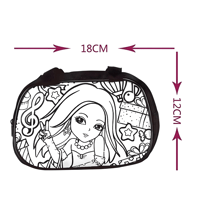 حقيبة تلوين للاطفال مع اقلام تلوين طقم DIY ممتع