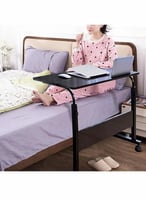 طاولة بجانب السرير قابلة للتعديل الارتفاع طاولة كم...