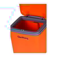 سلة مهملات بلاستيك مستطيلة 2.8 لتر بغطاء