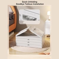 خزانة تخزين بلاستيك متعددة الادوار بعجلات