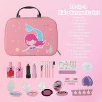 حقيبة مكياج بنات متكاملة للاطفال مع ادوات تجميل آم...