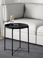 طاولة بصينية, أسود, ‎45x53 سم‏