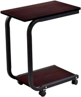 طاولة جانبية متحركة بعجل بتصميم عصري عملي