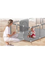 ملعب أطفال محمول وآمن مع سلة كرة – حجم كبير 180×12...