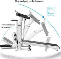 ماكينة تمارين يدوية وجهاز سير للمشي 120x60x18سم