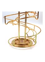 ستاند دوّار لحفظ كبسولات القهوة بتصميم معدني فاخر