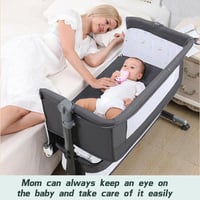 سرير اطفال متنقل next to me يوضع بجانب سرير الام ل...