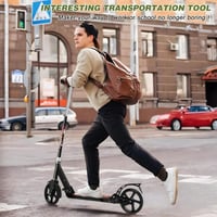 سكوتر أطفال معدني قابل للطي بعجلات كبيرة