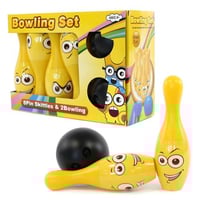 لعبة بولينج للأطفال بوجوه تعبيرية – مجموعة 6 قطع م...