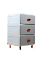 وحدة ادراج بلاستيك عرض45سم ثلاثة أدراج