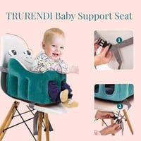 كرسي طعام مبطن للأطفال عالي الامان يثبت على أي كرس...