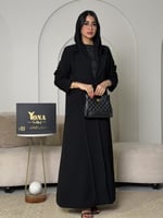 عباية بليزر ملكية بقماش الرموش الفاخر وتصميم عصري...