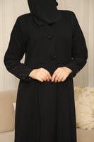 عباية بليزر سوداء ملكي بتصميم رسمي فاخر - عبايات ي...