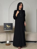 عباية بليزر ملكية بقماش الرموش الفاخر وتصميم عصري...