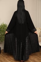 عباية دبل كلوش ملكية بكسرات خلفية (بليسيه) أنيقة –...