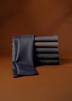 بكج قماش شتوي مقلم لازورد 5 قطع