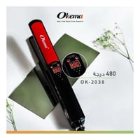 مكواه تمليس الشعر سيراميك الاحترافية من اوكيما – O...